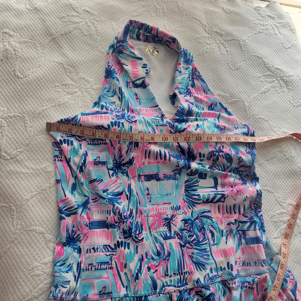 Lilly Pulitzer Vibrant Blue and Pink Mini Dress - Picture 11 of 12